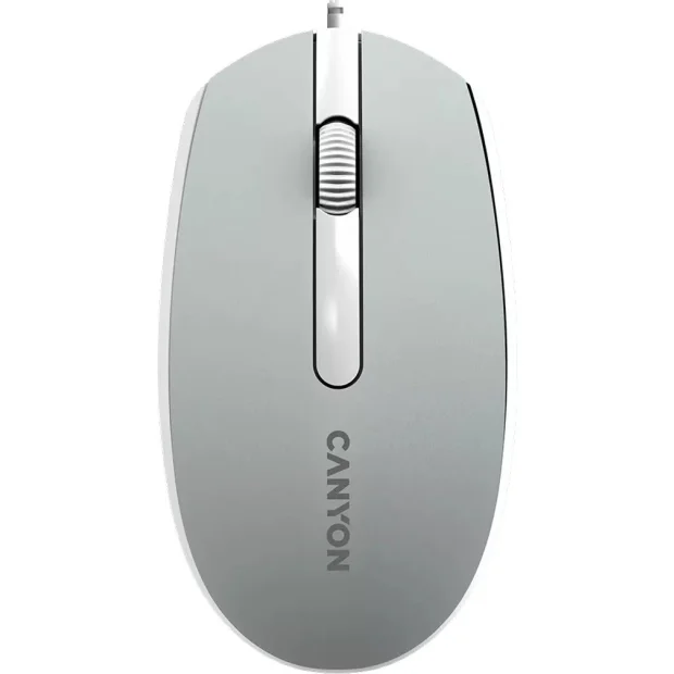 Мышь Canyon M-10 (серый/белый)